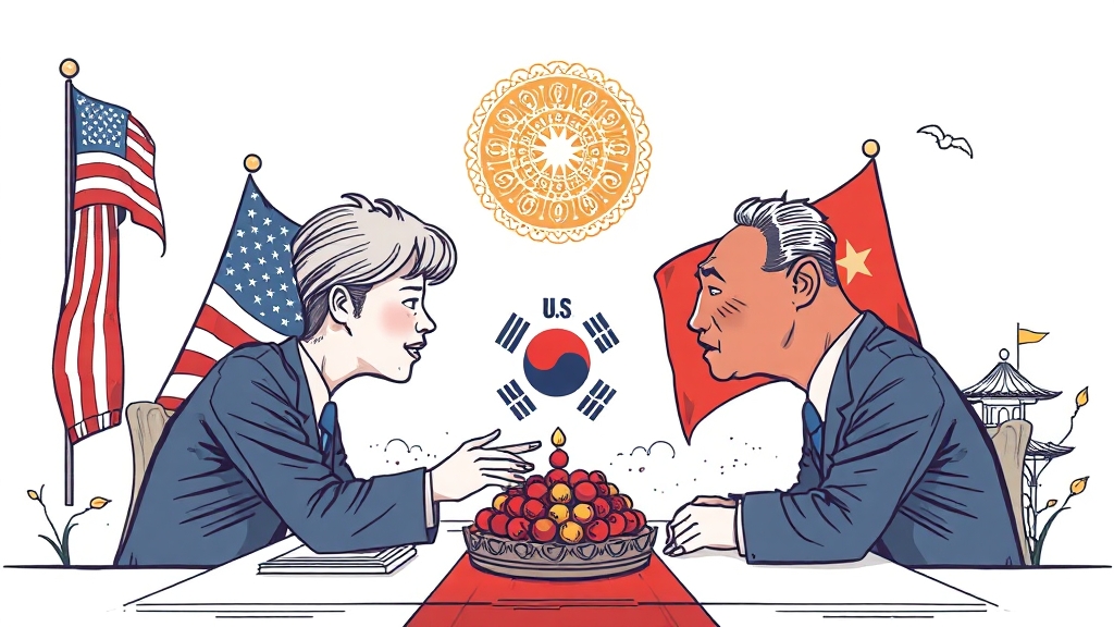 한국의 외교적 해법은? (illustration 스타일)