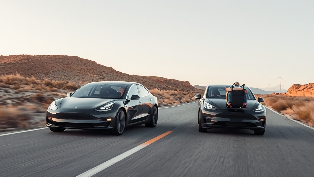 모델 3 vs 모델 Y: 상세 비교 분석 (realistic 스타일)