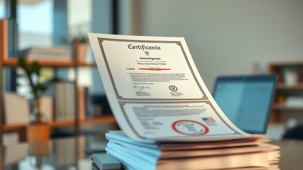 필요 서류, 미리 챙겨두세요! (realistic 스타일)