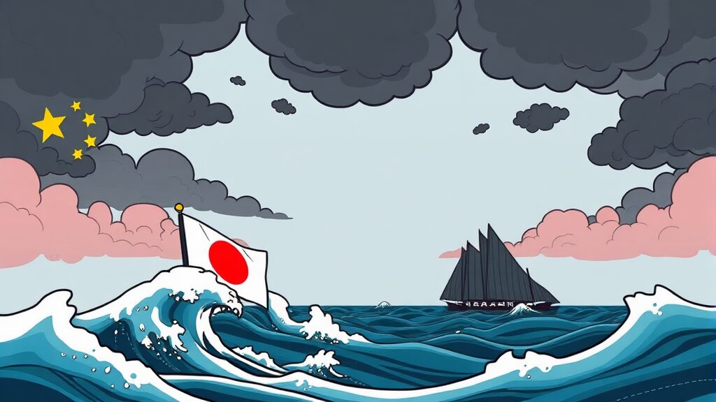 중일 갈등, 왜 심각할까요? (cartoon 스타일)