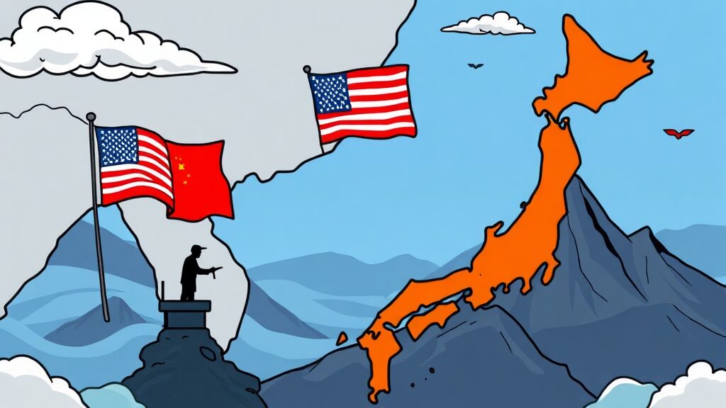 국제정치적 파장은? (cartoon 스타일)