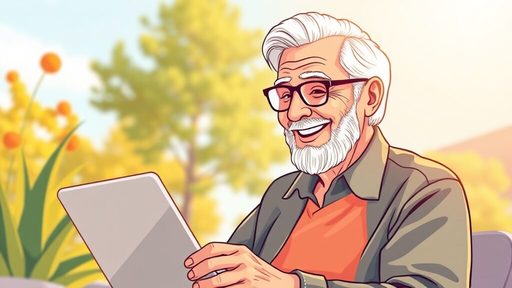 온라인 신청, 누가 할 수 있나요? (illustration 스타일)