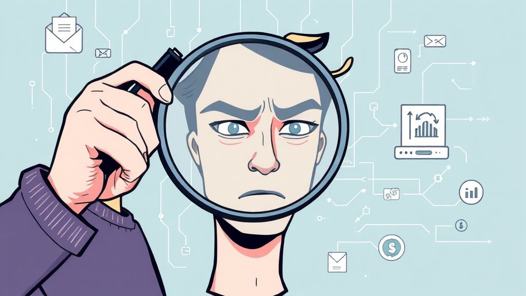 내 정보 유출 확인법 (illustration 스타일)