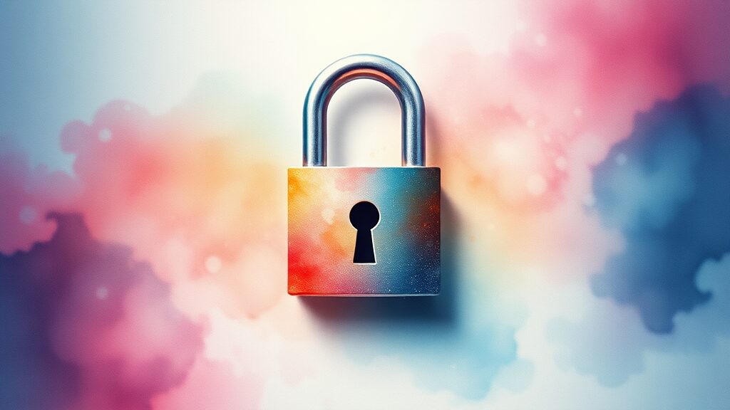 개인통관고유부호 유출 예방 (watercolor 스타일)