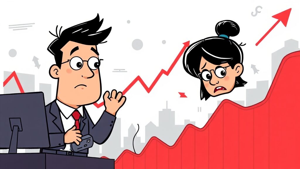 쿠팡 주가 영향 (cartoon 스타일)