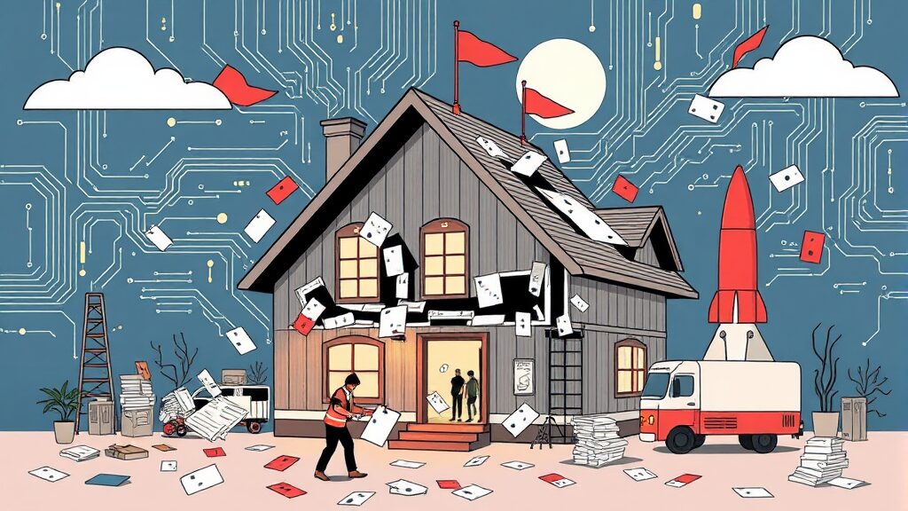 향후 전망 및 과제 (illustration 스타일)