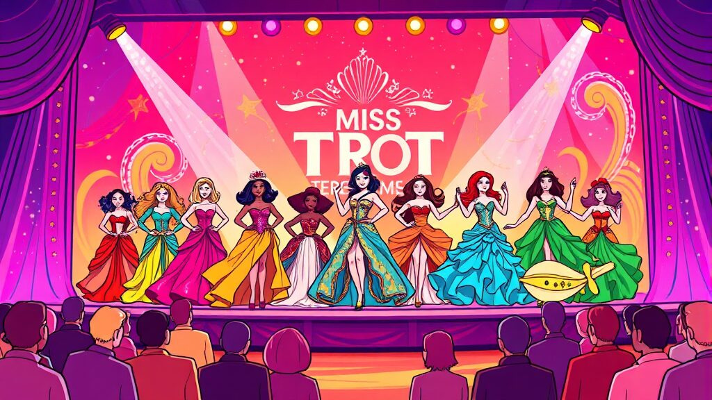 미스트롯4 완벽 분석: 방송일정, 참가자 라인업, 심사위원 정보 총정리 5 미스트롯4 참가자 라인업은? (illustration 스타일)