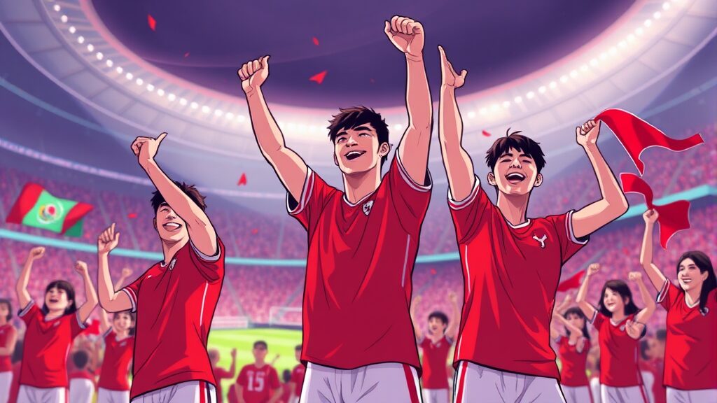 주요 선수 & 경기 일정 (illustration 스타일)