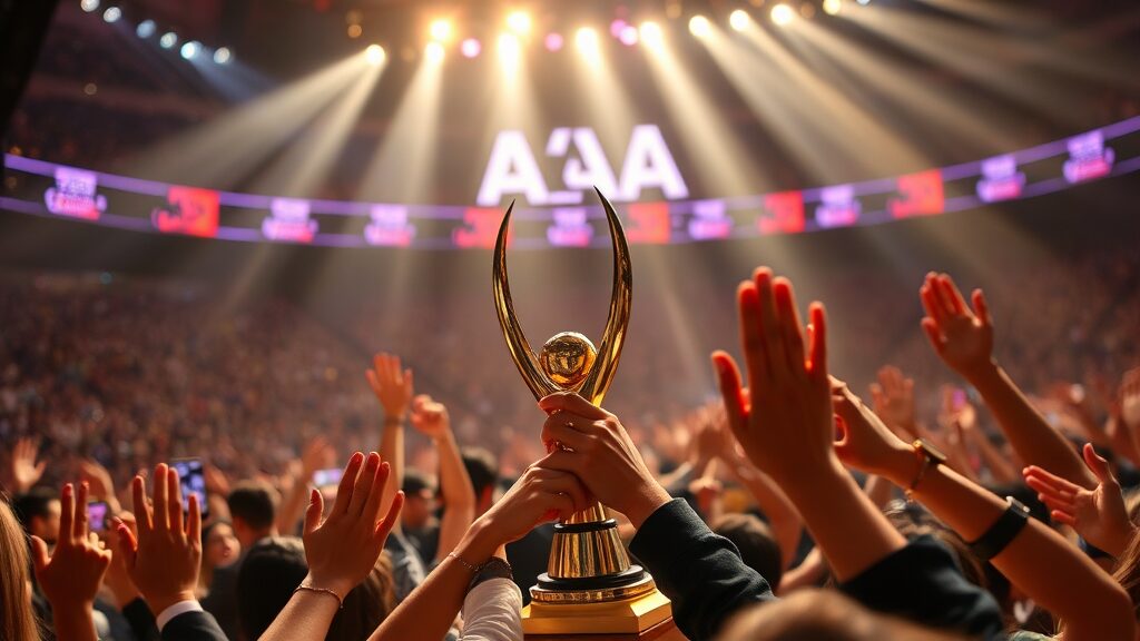 AAA 티켓 & 투표 정보 (realistic 스타일)