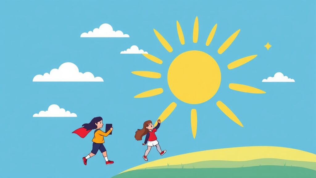 온라인 신청, 이렇게 하세요! (cartoon 스타일)