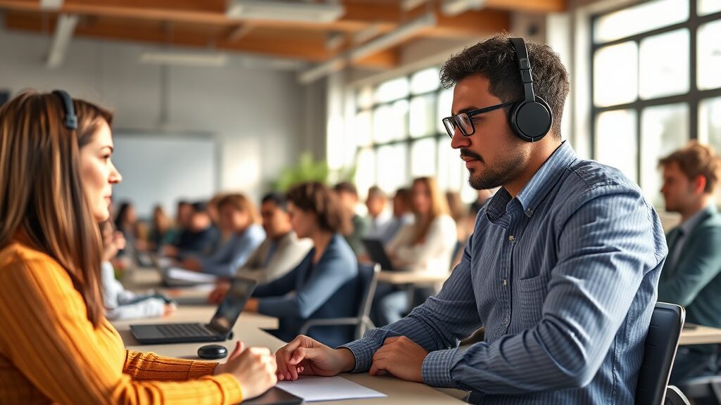 장애인 활동지원사 되는 법: 온라인/오프라인 교육, 시험, 취업 A to Z 3 활동지원사 교육: 온라인 vs 오프라인 (realistic 스타일)