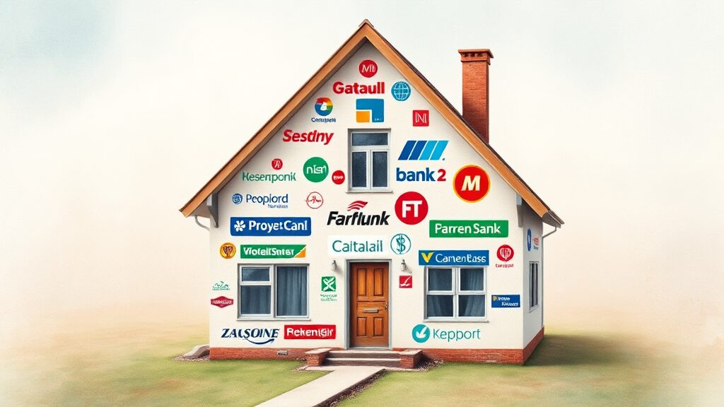 주택담보대출 한도 조회 방법 (watercolor 스타일)