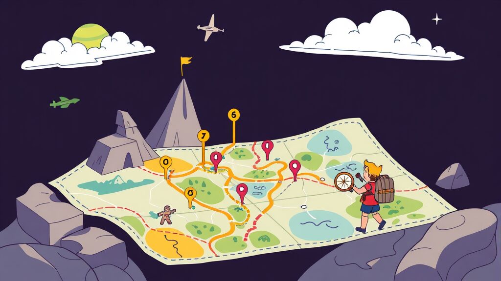 온국민평생배움터 완벽 가이드: 회원가입부터 이수증 발급, 활용 꿀팁까지! 4 강좌 탐색 및 선택 가이드 (illustration 스타일)