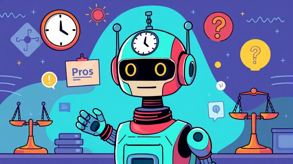 네이버 AI 브리핑 완벽 분석: 활용법, 문제점, 미래 전망까지 4 AI 브리핑, 장점과 단점은? (cartoon 스타일)