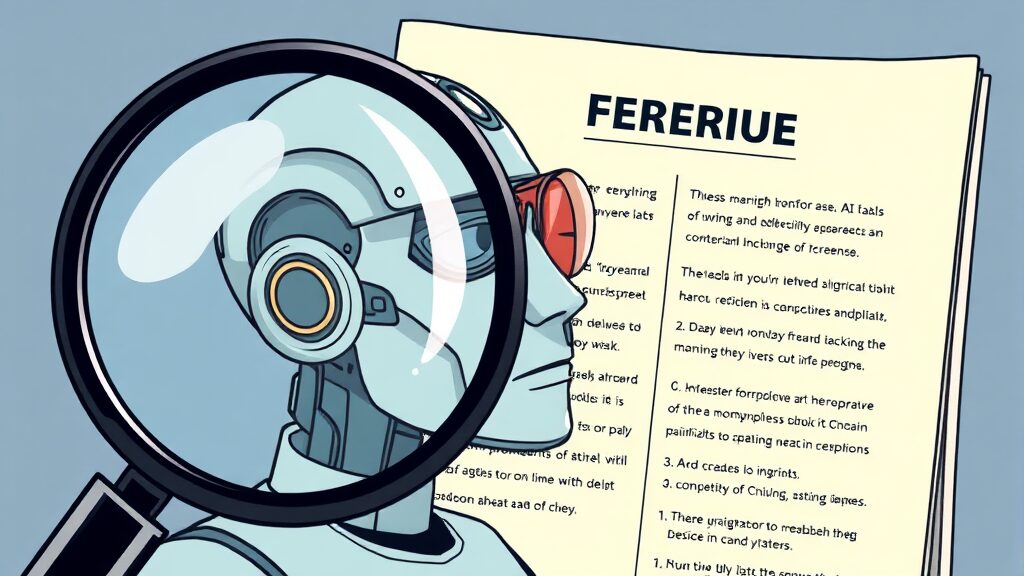 네이버 AI 브리핑 완벽 분석: 활용법, 문제점, 미래 전망까지 7 AI 브리핑, 문제점과 개선 방향은? (illustration 스타일)