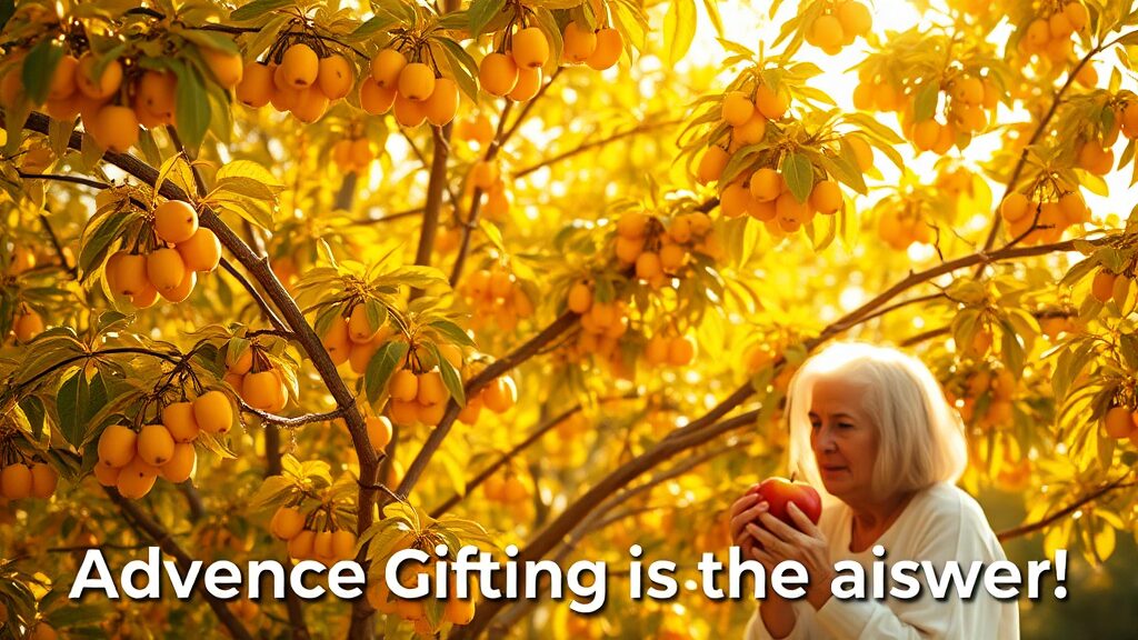 상속세 절세, 사전 증여가 답! (realistic 스타일)