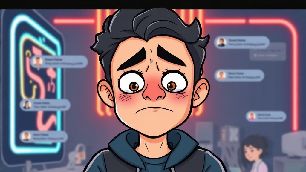 밤티 뜻, 유래, 밈(meme)까지! MZ세대 핫한 신조어 완전 정복 3 밤티, 어디서 왔을까? (illustration 스타일)