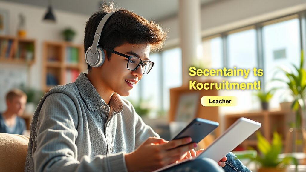 경기도교육청 완벽 가이드: 채용, 하이러닝, 교육 데이터, 기본계획 총정리 6 교사 및 학생을 위한 주요 기능 (realistic 스타일)