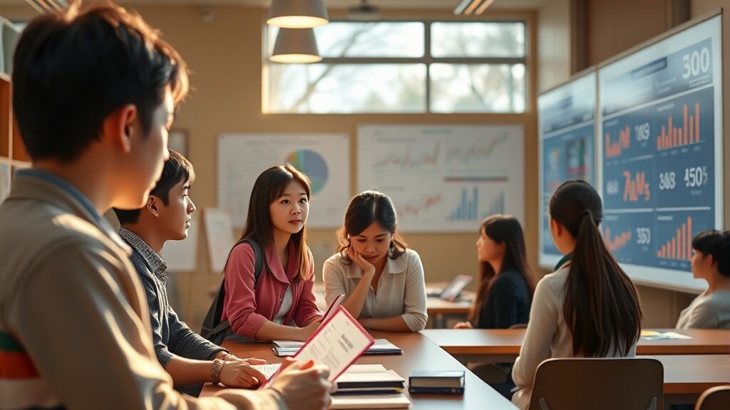 경기도교육청 완벽 가이드: 채용, 하이러닝, 교육 데이터, 기본계획 총정리 7 교육 데이터 인사이트 및 만족도 조사 (realistic 스타일)