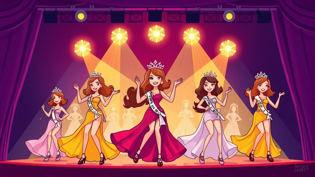 미스트롯4 참가자 88명 명단 (cartoon 스타일)