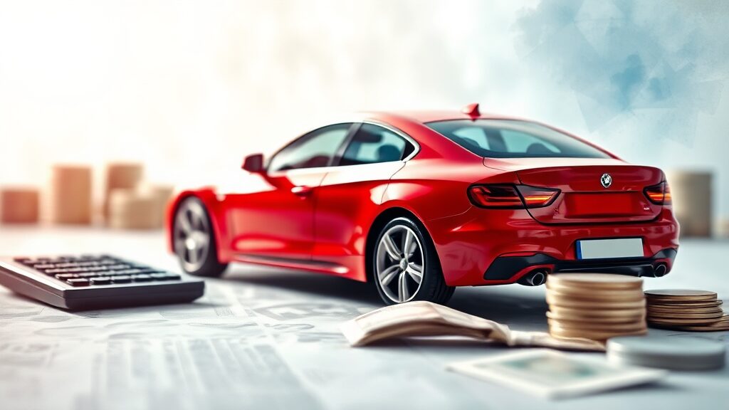 자동차세 계산 및 미리 계산 (watercolor 스타일)