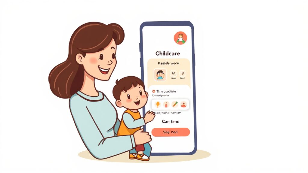 신청 및 예약 방법 (cartoon 스타일)