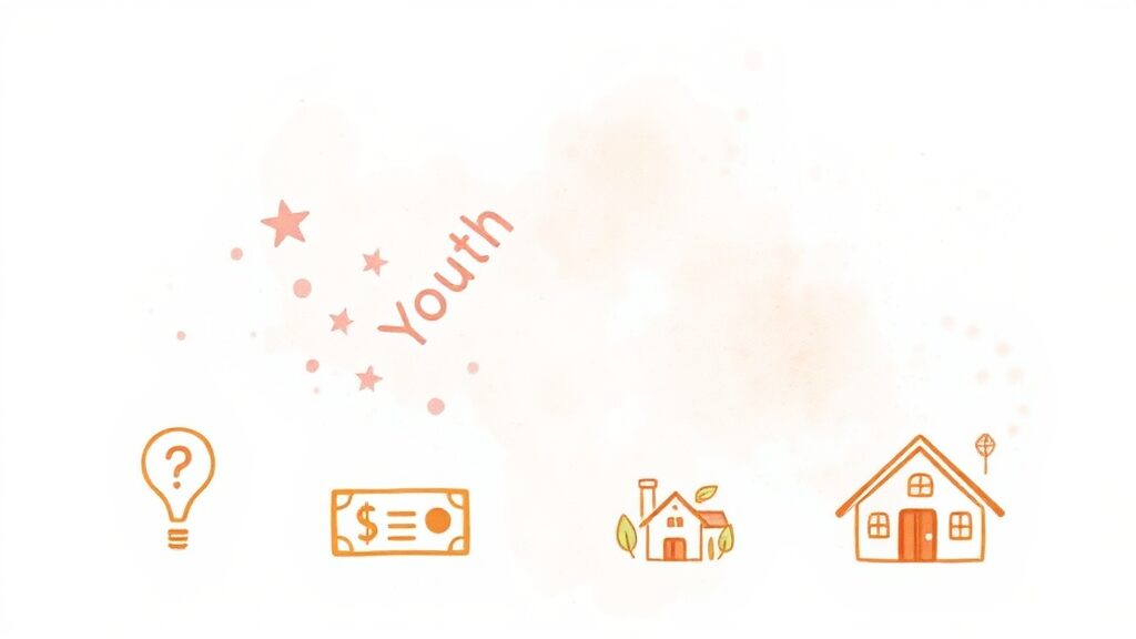 소득 및 재산 기준 상세 안내 (watercolor 스타일)