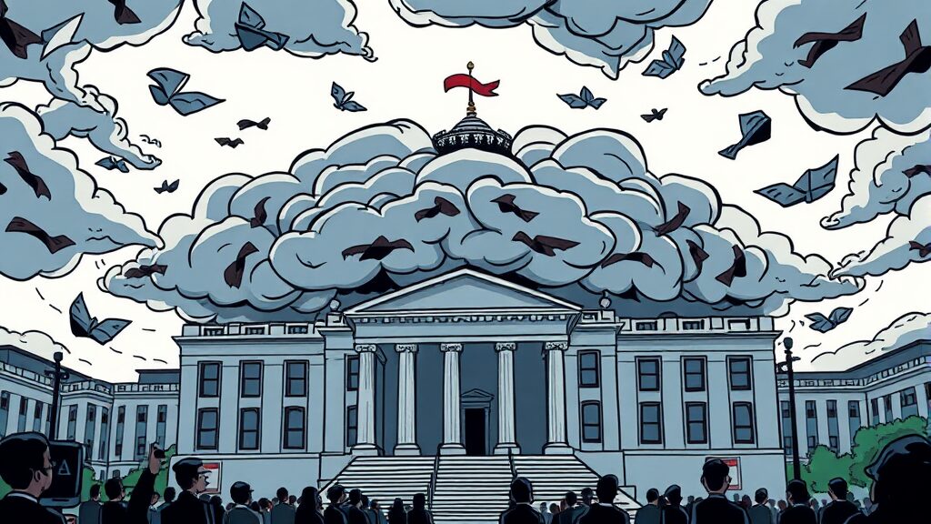 김병기 의원 논란 총정리: 숙박권, 의전 특혜 의혹부터 보좌진 폭로전까지 5 전직 보좌진과의 갈등과 폭로전 (cartoon 스타일)