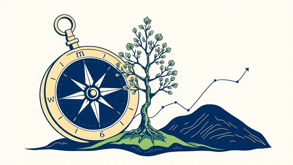 ETF 수익률, 어떻게 분석하고 비교할까요? (illustration 스타일)