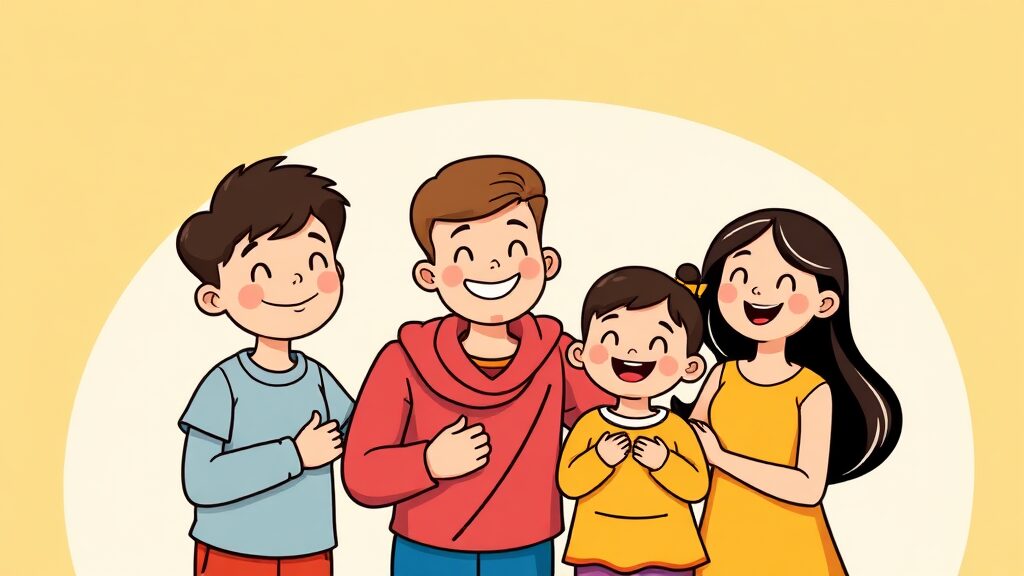 2026 아동수당 총정리: 대상, 금액, 신청 방법, 필요 서류 A to Z 8 아동수당 FAQ 및 유의사항 (cartoon 스타일)