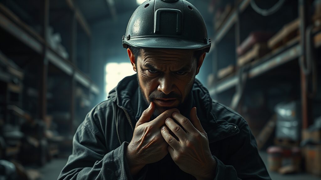 쿠팡 과로사 및 산재 은폐 의혹 (realistic 스타일)