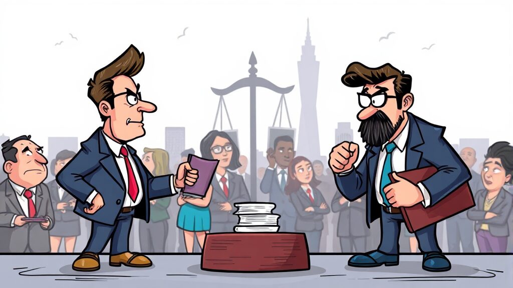 위약벌 외 손해배상 책임 가능성 (cartoon 스타일)