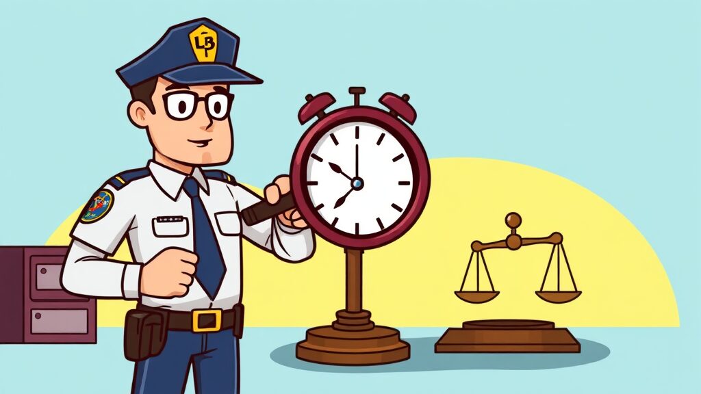 언제부터, 어떻게 고소해야 할까? (cartoon 스타일)