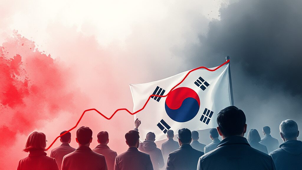 국민의힘 지지율 급락! 중도층 이탈 심화, 정치판 영향 분석 2 지지율 하락, 얼마나 심각? (watercolor 스타일)