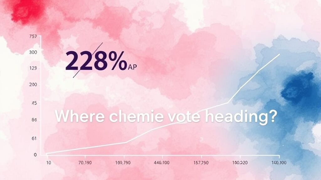 국민의힘 지지율 급락! 중도층 이탈 심화, 정치판 영향 분석 5 타 정당 지지율은? (watercolor 스타일)