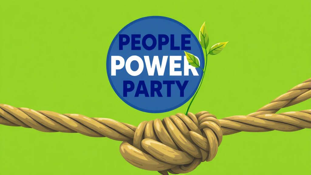 국민의힘 지지율 급락! 중도층 이탈 심화, 정치판 영향 분석 9 결론: 국민의힘, 재도약 가능할까? (illustration 스타일)