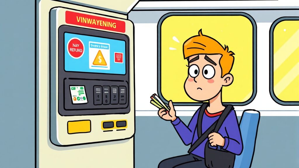 1회용 교통카드 사용법 (cartoon 스타일)