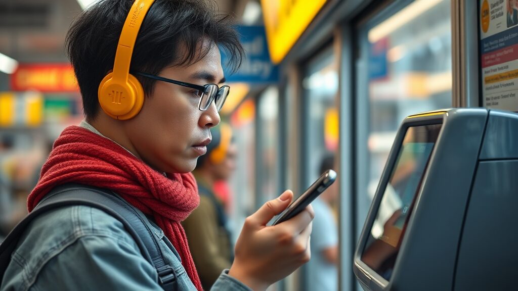 교통카드 구매 & 충전 꿀팁 (realistic 스타일)