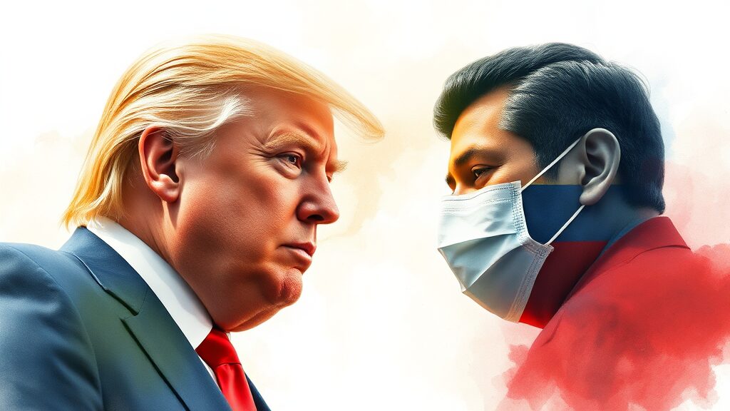 정치적 의도, 가짜 뉴스 가능성 (watercolor 스타일)