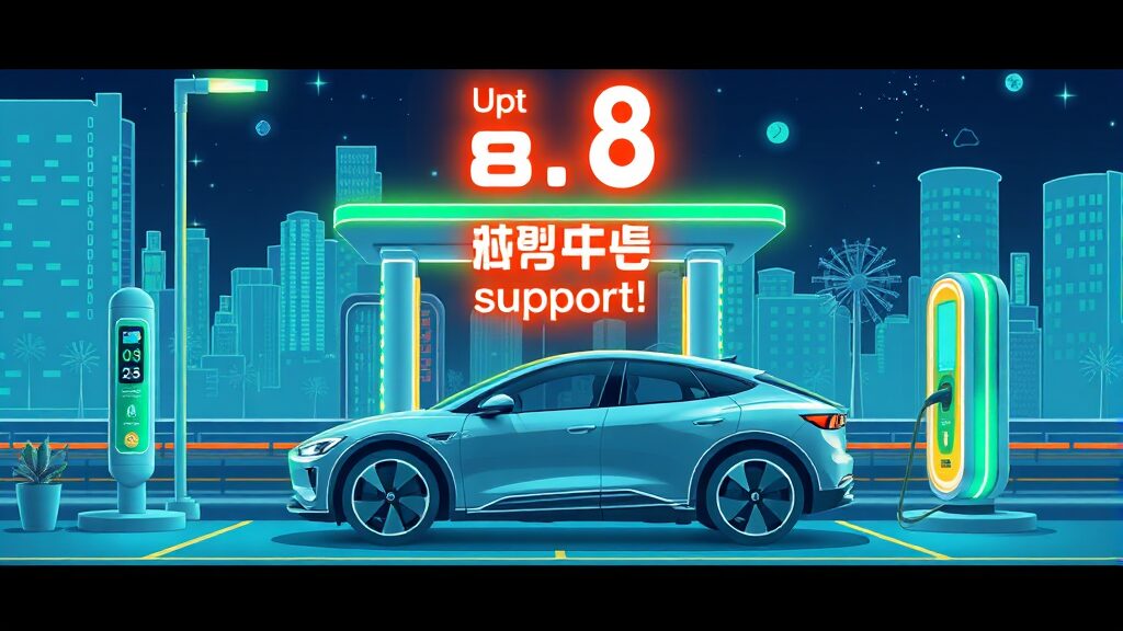 전기차 혜택 총정리 (illustration 스타일)