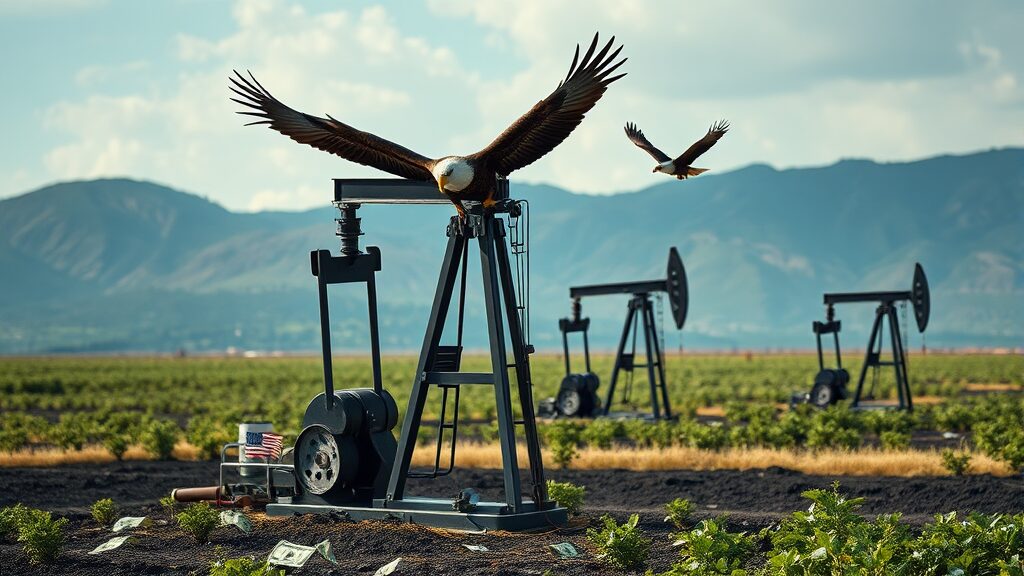 숨겨진 이유: 석유 확보 전략 (realistic 스타일)
