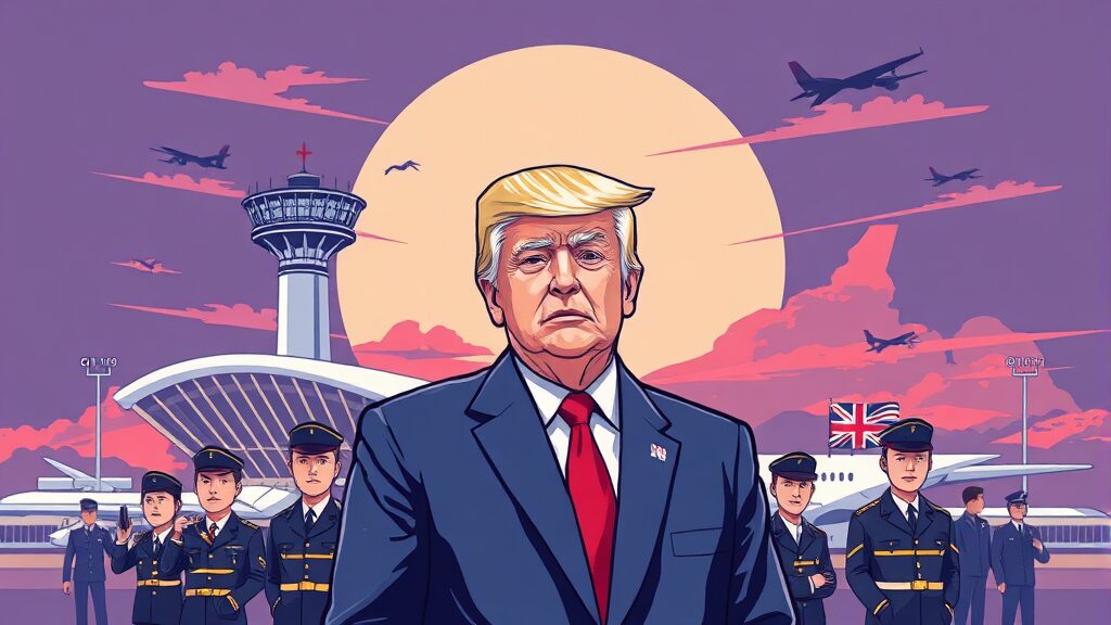 백악관 FAFO 게시물 분석 (illustration 스타일)