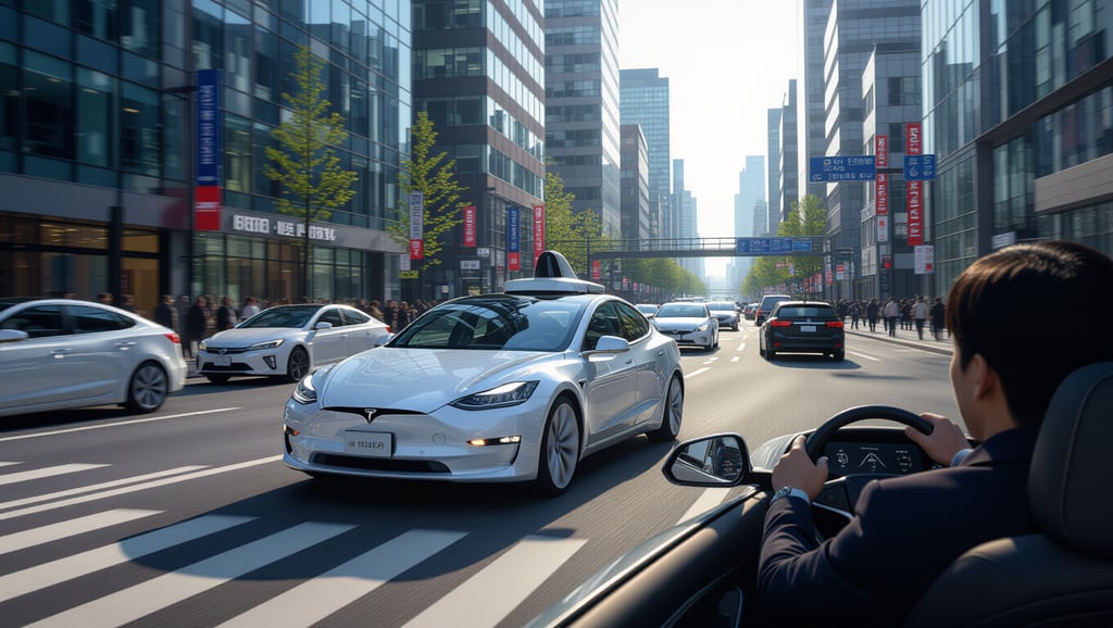 테슬라 FSD 한국 도로 테스트 결과: 기술 한계와 법규 준수 문제 4 🏙️ 시내 주행과 특수 구간 분석