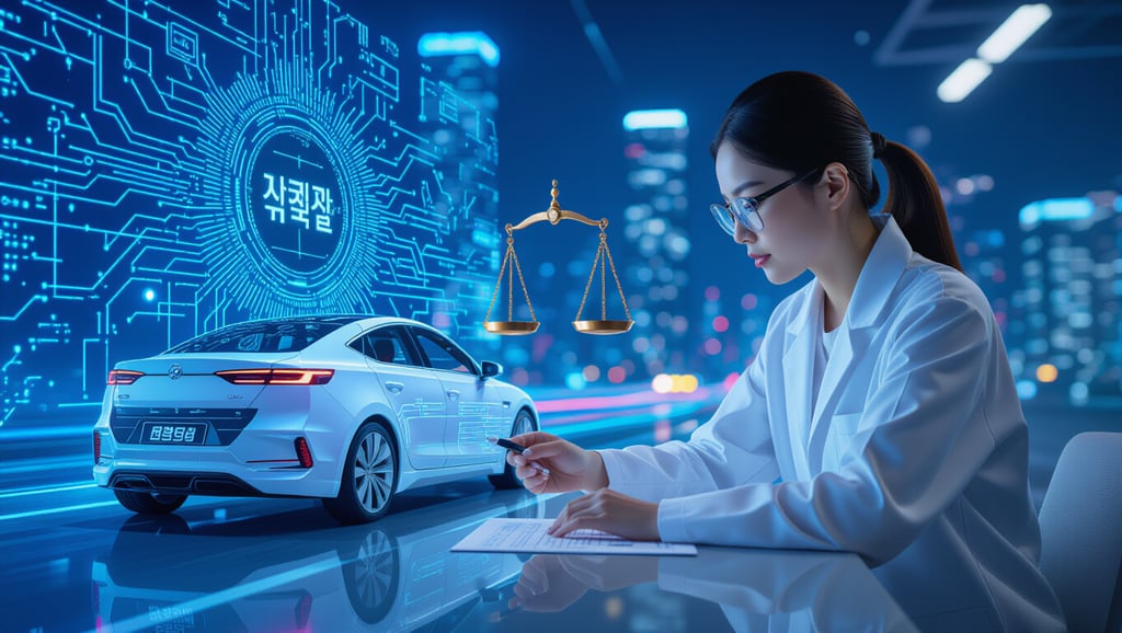 테슬라 FSD 한국 도로 테스트 결과: 기술 한계와 법규 준수 문제 7 ⚖️ 자율주행 시대, 법규와 제도의 방향