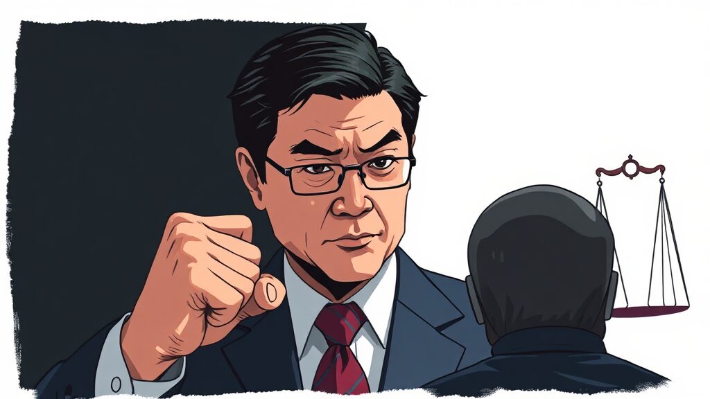 경찰 수사 진행 상황 및 법적 쟁점 (illustration 스타일)