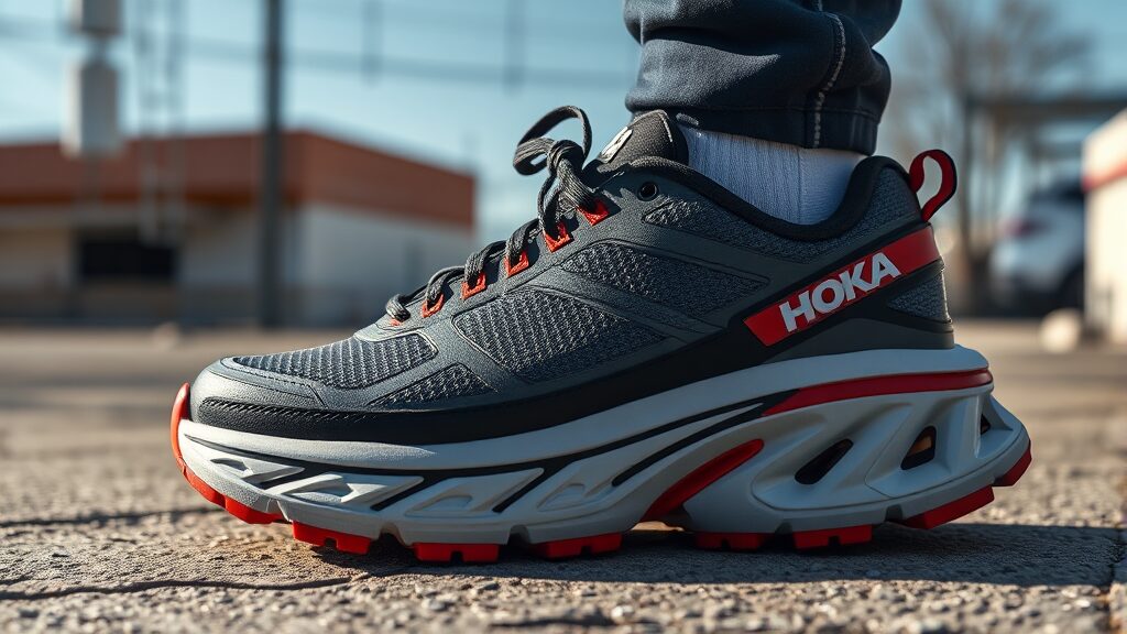 향후 전망: 호카의 국내 시장 영향 (realistic 스타일)