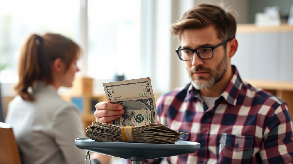 직장 vs 지역 보험료 차이 (realistic 스타일)