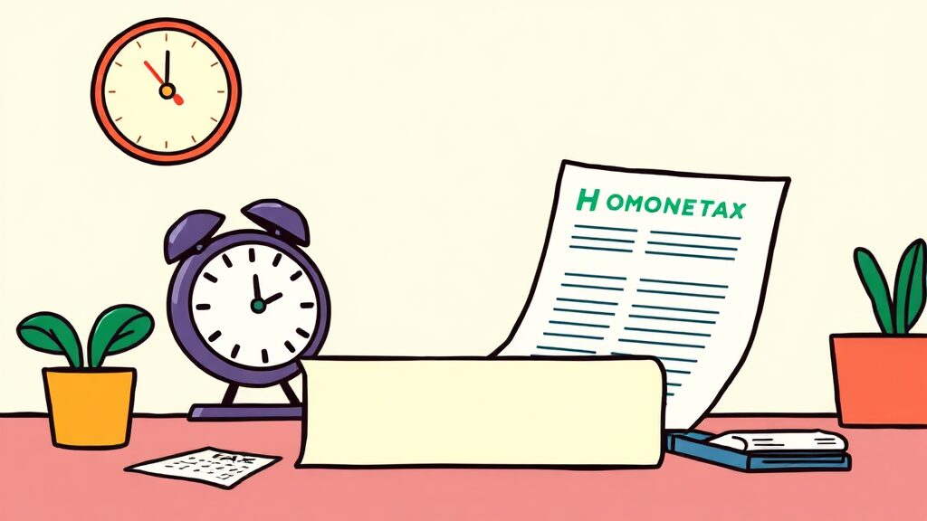 부가세 납부기한 연장 신청 방법 (cartoon 스타일)