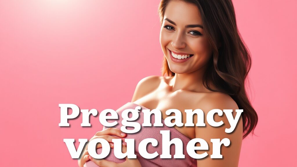 임신 바우처 신청 및 사용법 (realistic 스타일)