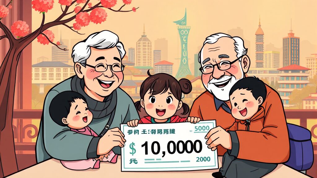 지원 금액 및 내용 (cartoon 스타일)